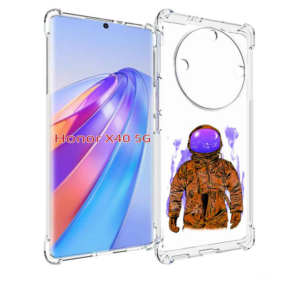

Чехол MyPads нарисованный мужчина в скафандре для Honor X40, Прозрачный, Tocco