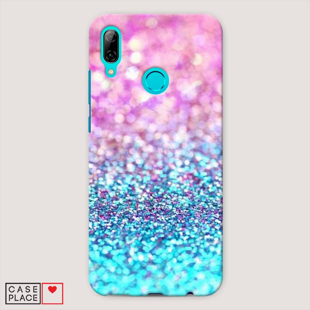 

Чехол Awog "Розово-голубые глиттеры рисунок" для Huawei P Smart 2019
