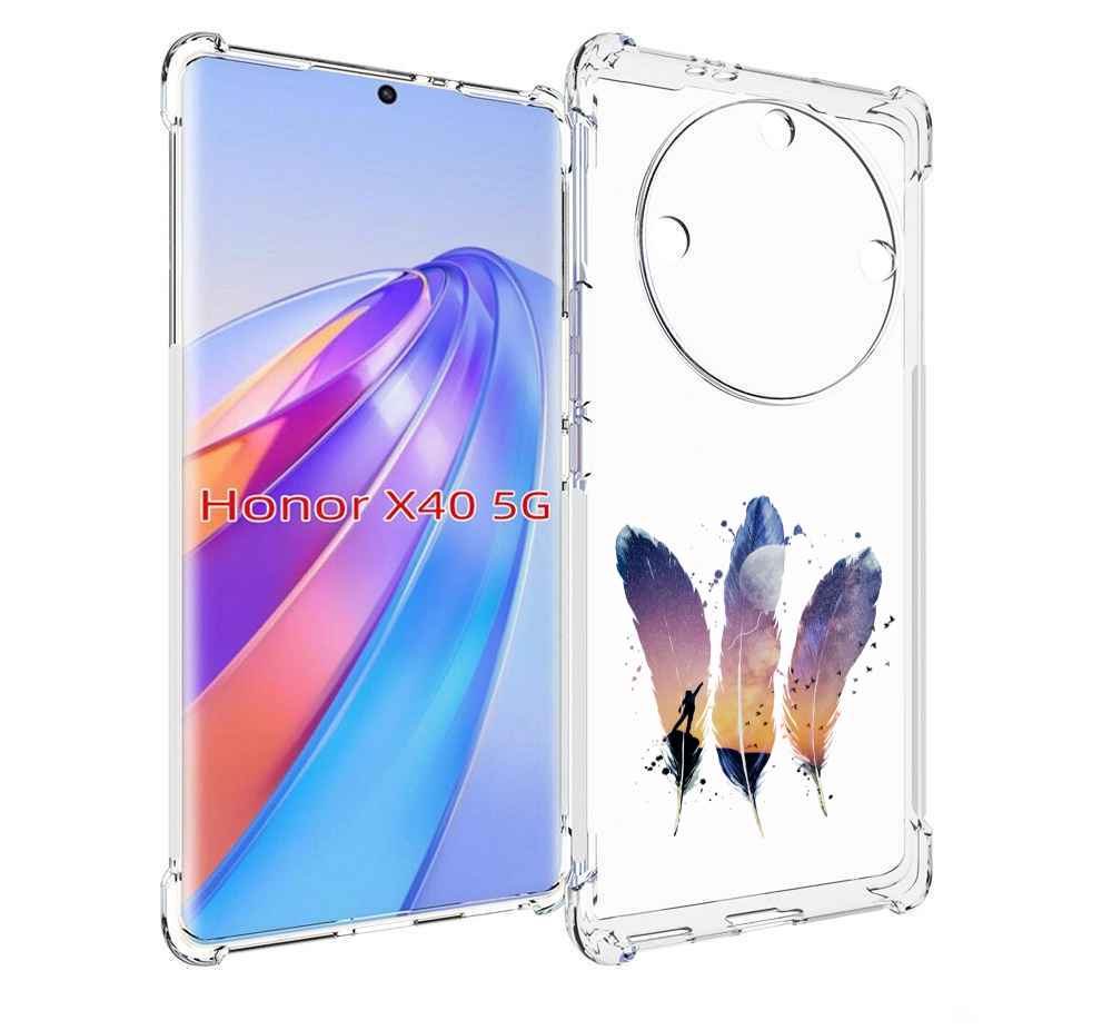 

Чехол MyPads небесные перья для Honor X40, Прозрачный, Tocco
