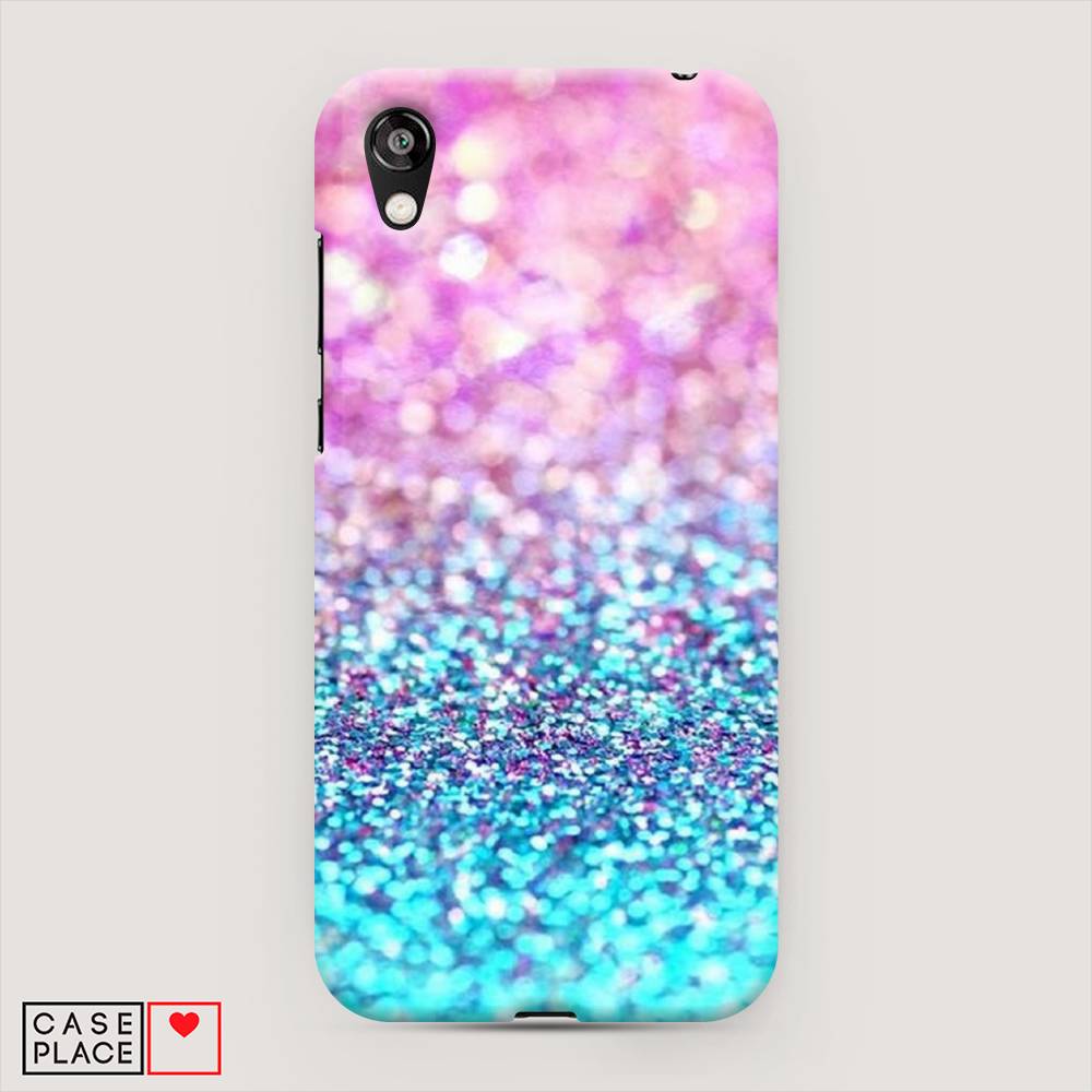

Чехол Awog "Розово-голубые глиттеры рисунок" для Huawei Y5 2019