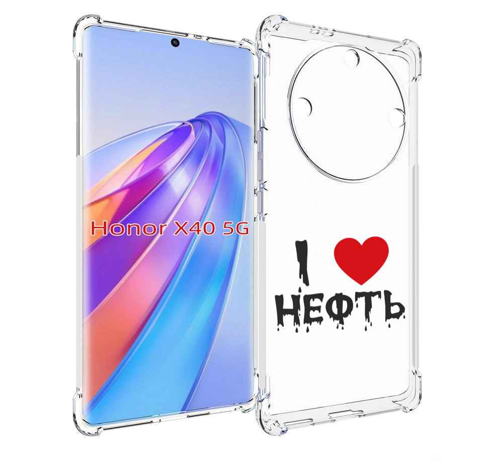 

Чехол MyPads нефть для Honor X40, Прозрачный, Tocco