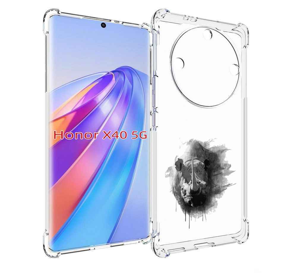 

Чехол MyPads носорог для Honor X40, Прозрачный, Tocco