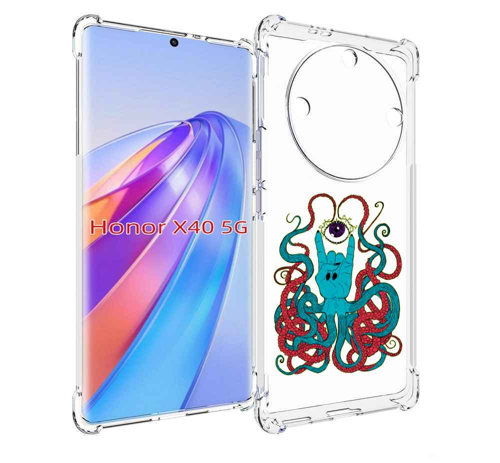 

Чехол MyPads осьминог-рука абстракция для Honor X40, Прозрачный, Tocco