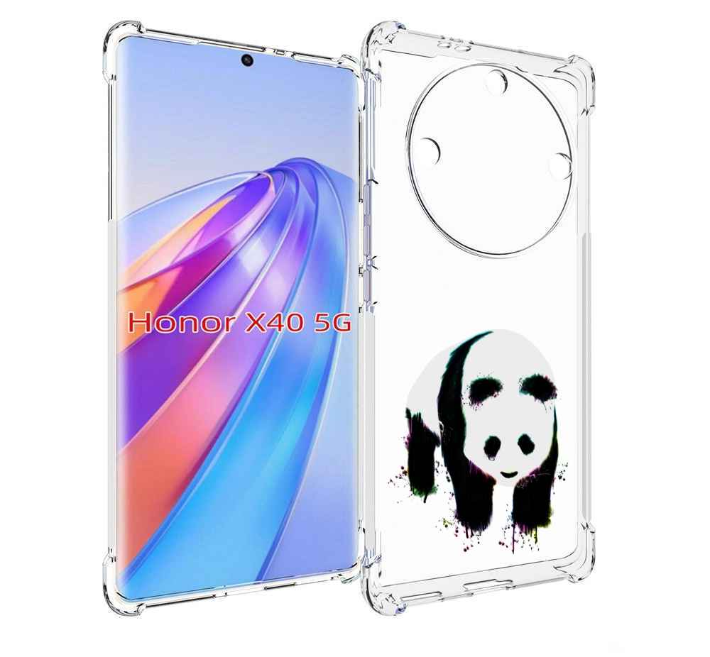 

Чехол MyPads панда в акварели для Honor X40, Прозрачный, Tocco