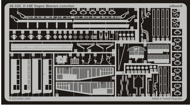 

Фототравление Eduard 48522 F-18F exterior