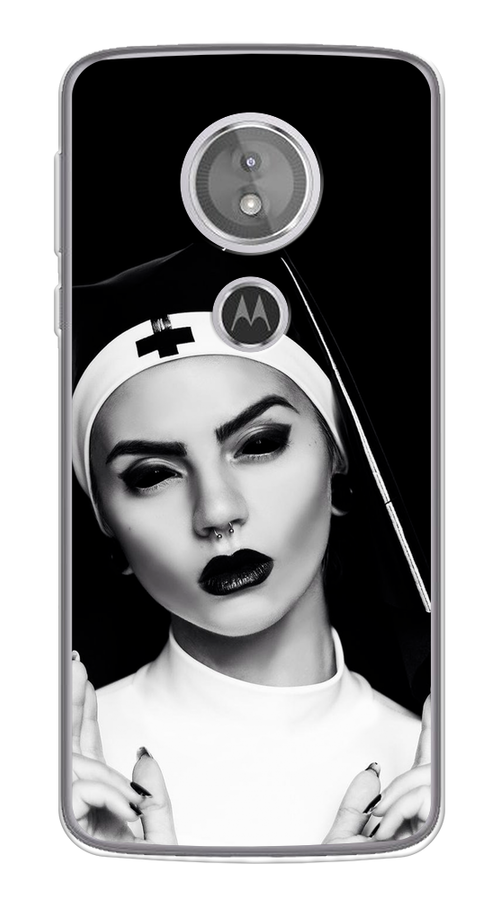 

Чехол Awog на Motorola Moto G6 Play / Моторола Мото G6 Плэй "Черная монашка", Разноцветный, 240950-9