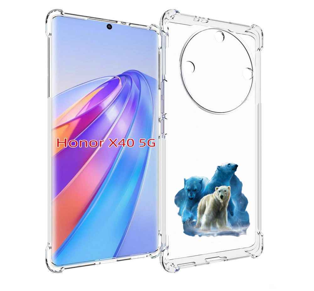 

Чехол MyPads полярный медведь для Honor X40, Прозрачный, Tocco