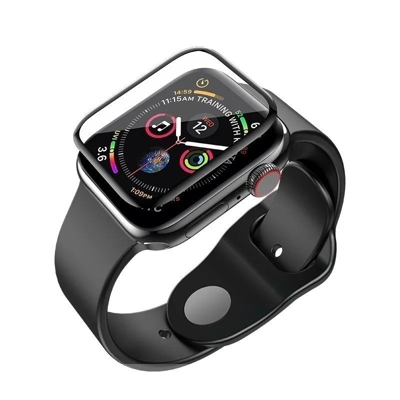 

Защитное стекло для Apple watch "44" керамика полный клей 3D чёрное