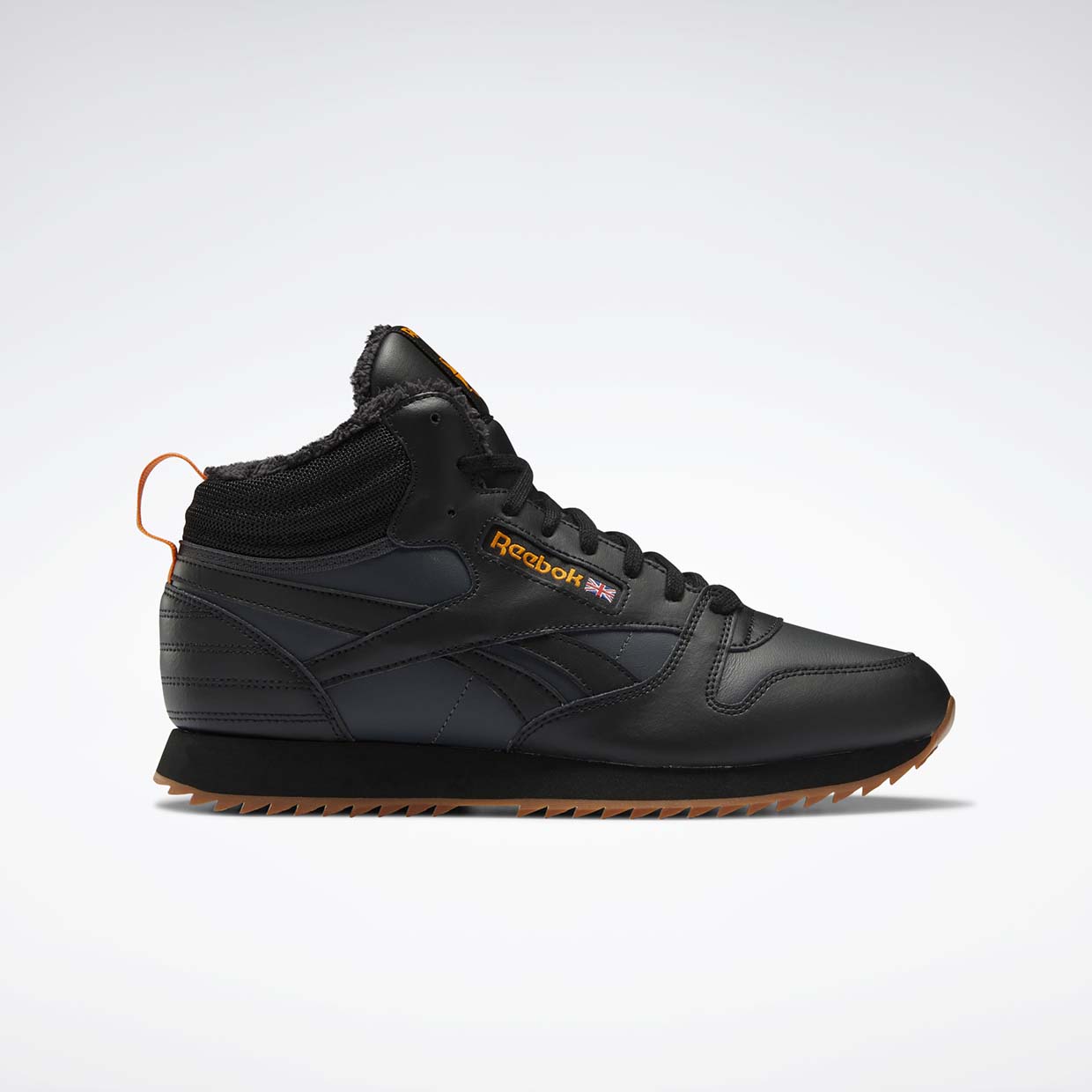 

Кроссовки мужские Reebok CL LTHR MID RIPPLE черные 11 US, CL LTHR MID RIPPLE
