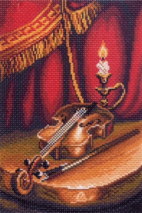 

Рисунок на ткани «Скрипка»