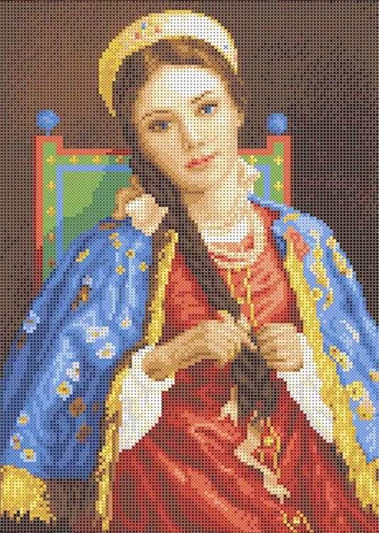 

Рисунок на ткани «Барышня»