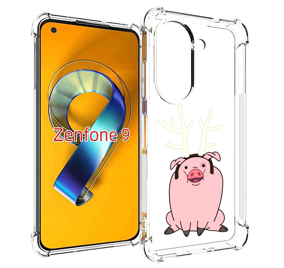 Чехол MyPads поросенок-с-рогами для Asus Zenfone 9 (AI2202)