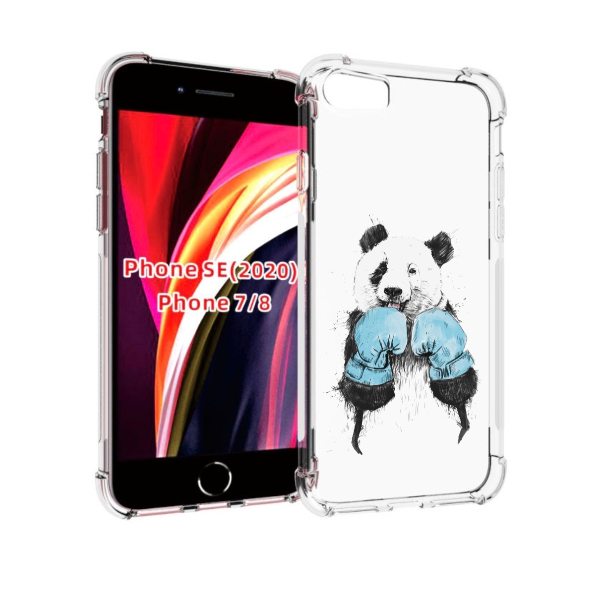 

Чехол MyPads панда боксер для iPhone 7 4.7 / iPhone 8 / iPhone SE 2 (2020), Прозрачный, Tocco