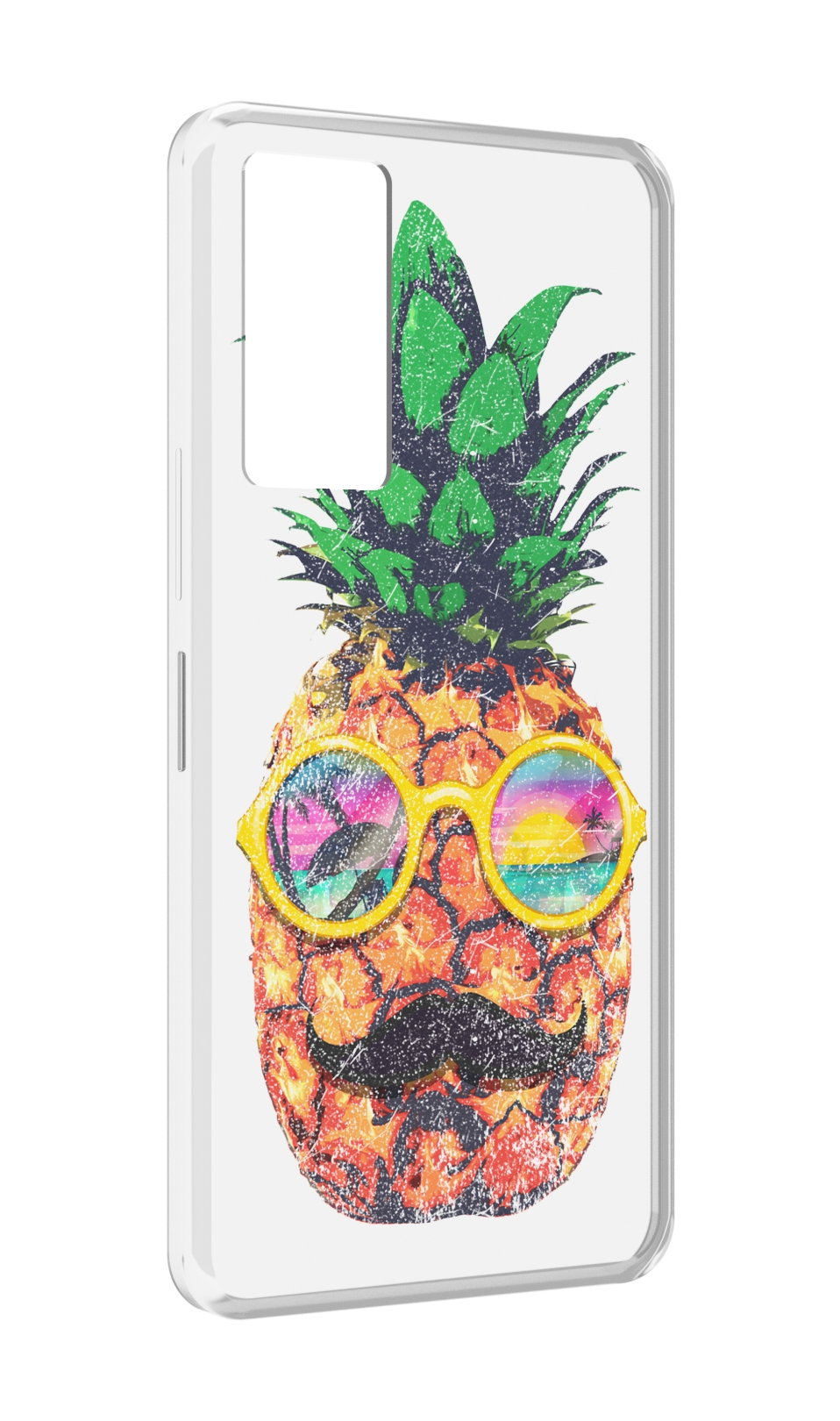 

Чехол MyPads прикольный ананас с лицом для Infinix Note 11, Прозрачный, Tocco