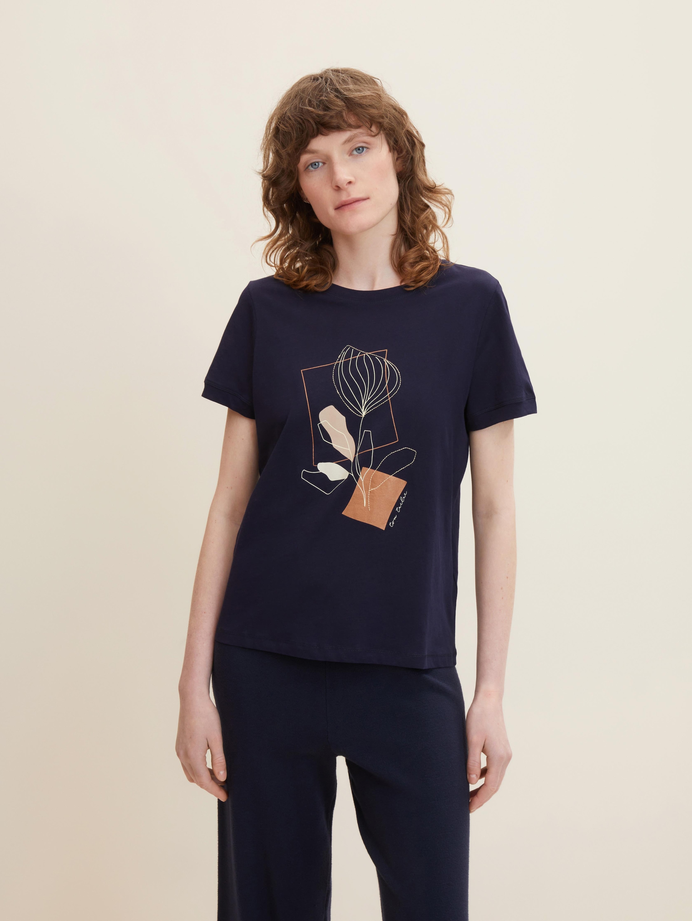 

Футболка женская TOM TAILOR 1032702 синяя XS, 1032702