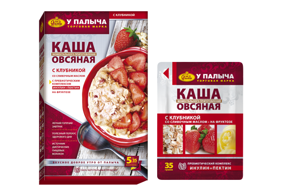 Каша У Палыча овсяная с клубникой