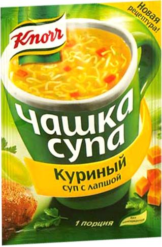 

Суп Knorr Чашка Супа куриный с лапшой быстрого приготовления