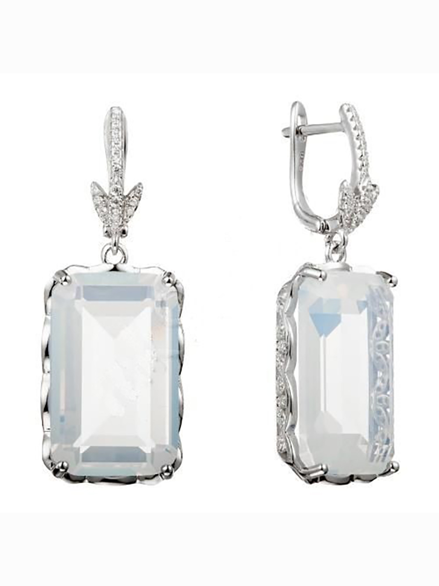 

Серьги подвески из серебра с кварцем Yahont 246290, 246290