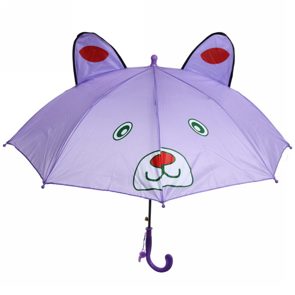 Зонт детский UltraMarine Ушастики 371-042/5 фиолетовый Д-90см полуавтомат