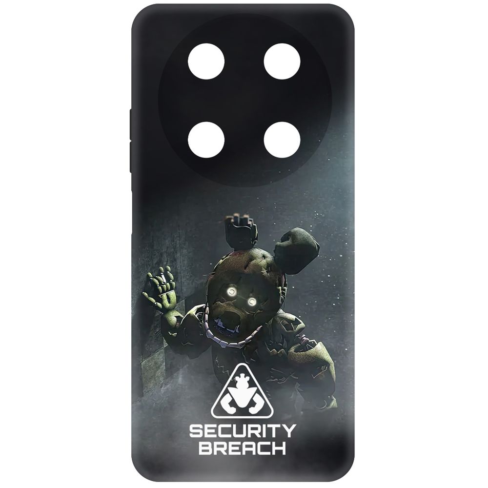 

Чехол-накладка Krutoff Soft Case ФНАФ - Нарушение безопасности для ITEL RS4 черный