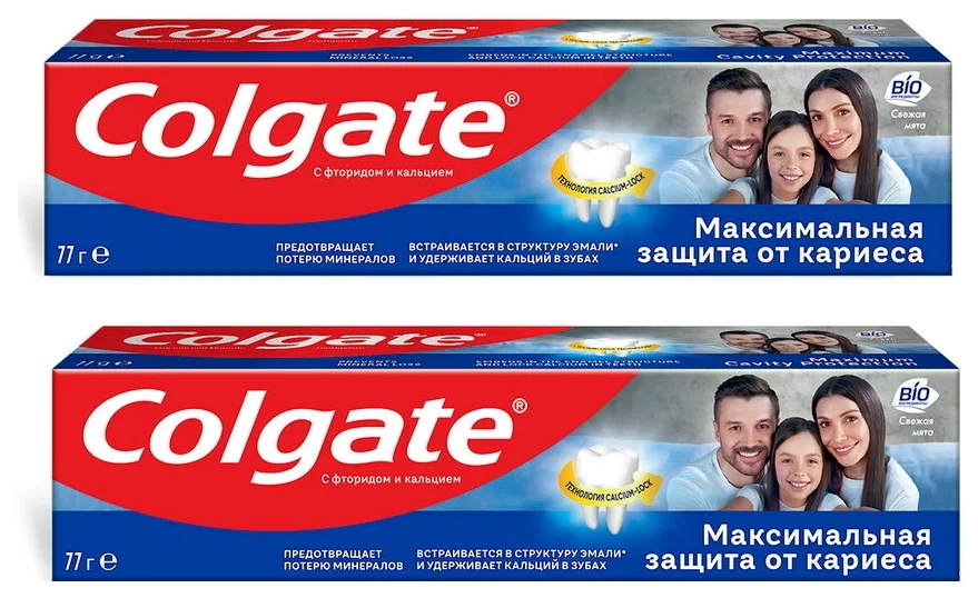 

Комплект Colgate зубная паста Максимальная Защита от кариеса Свежая мята 50 мл х 2 шт., Комплект Colgate зубная паста Максимальная Защита от кариеса Свежая мята 50 мл. х 2 шт.