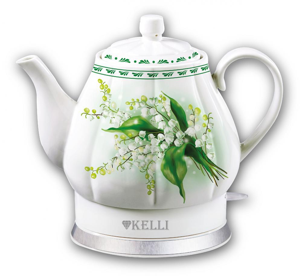 Чайник электрический KELLI KL-1382 1.7 л разноцветный чайник kelli kl 4555 3l cream marble