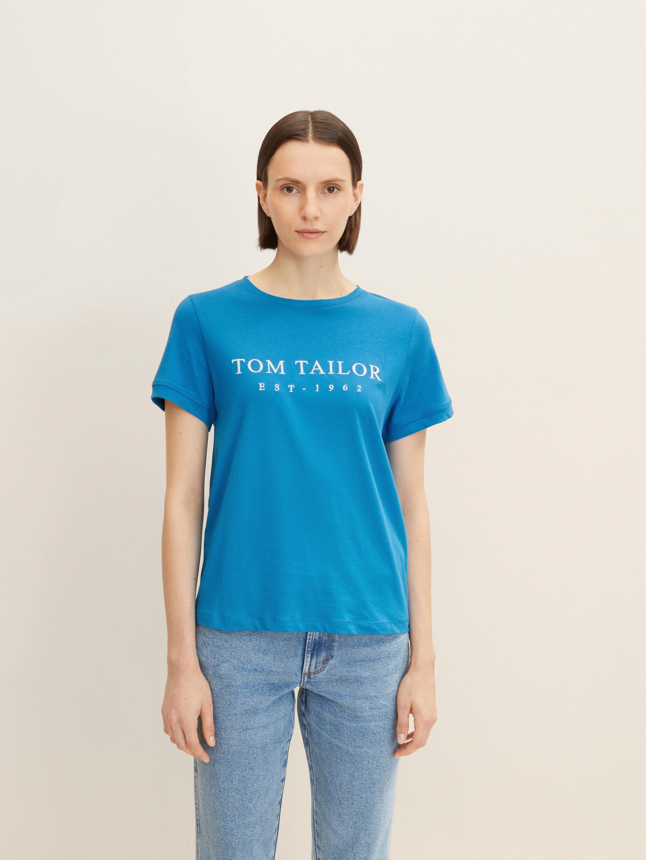 

Футболка женская TOM TAILOR 1032702 голубая L, 1032702