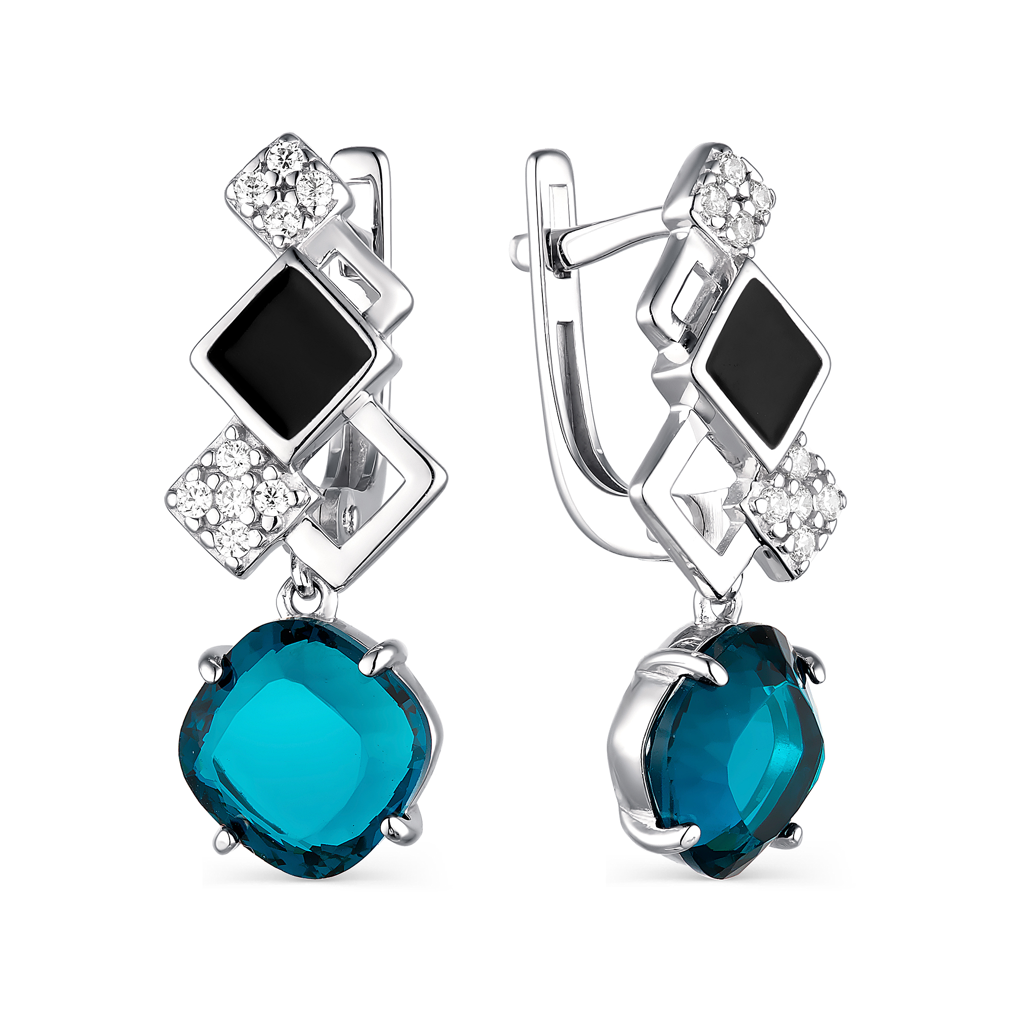 

Серьги из серебра с фианитом Yahont 247706, 247706