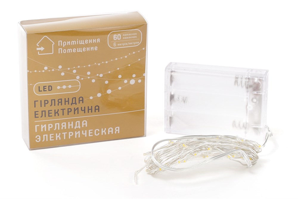 

Светодиодная нить ДомРан 19480 6 м белый теплый