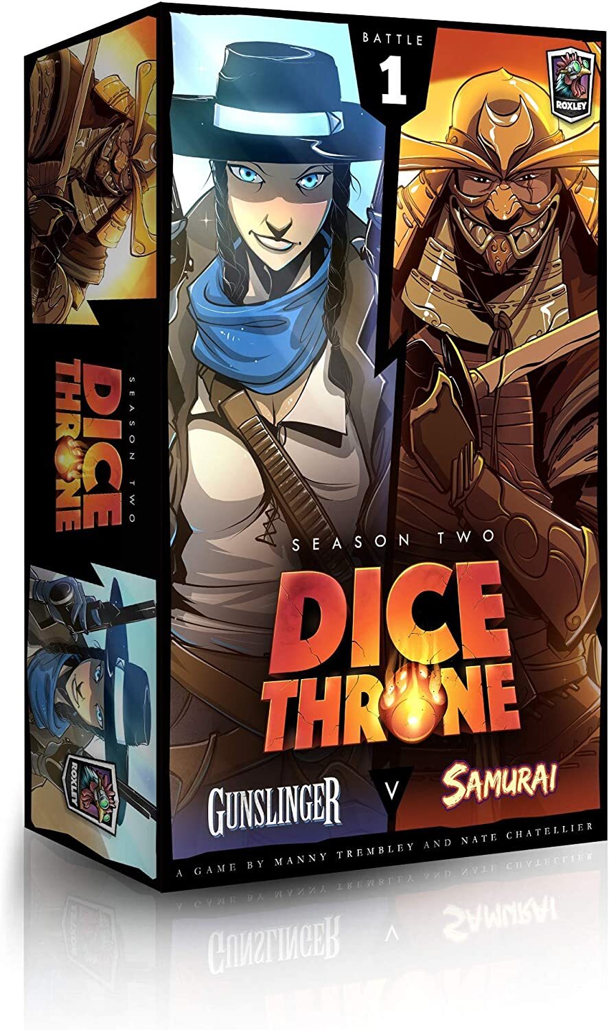 

Настольная игра Dice Throne Gunslinger vs Samurai на английском, ROX602