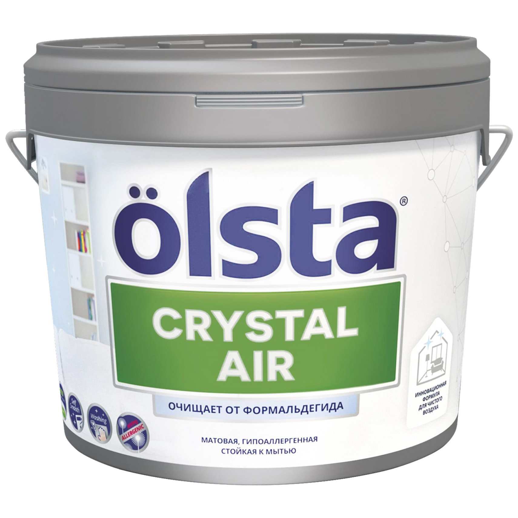 фото Краска olsta crystal air база а 0,9 л