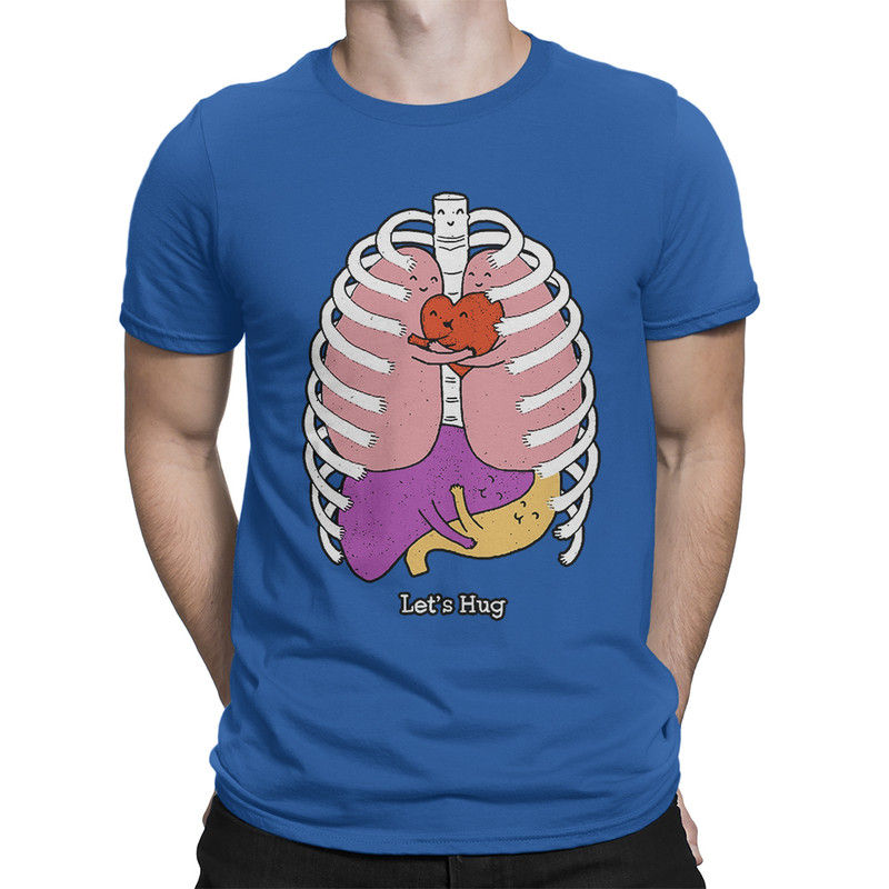 

Футболка мужская Dream Shirts Анатомия Обнимашек синяя M, Синий, Анатомия Обнимашек