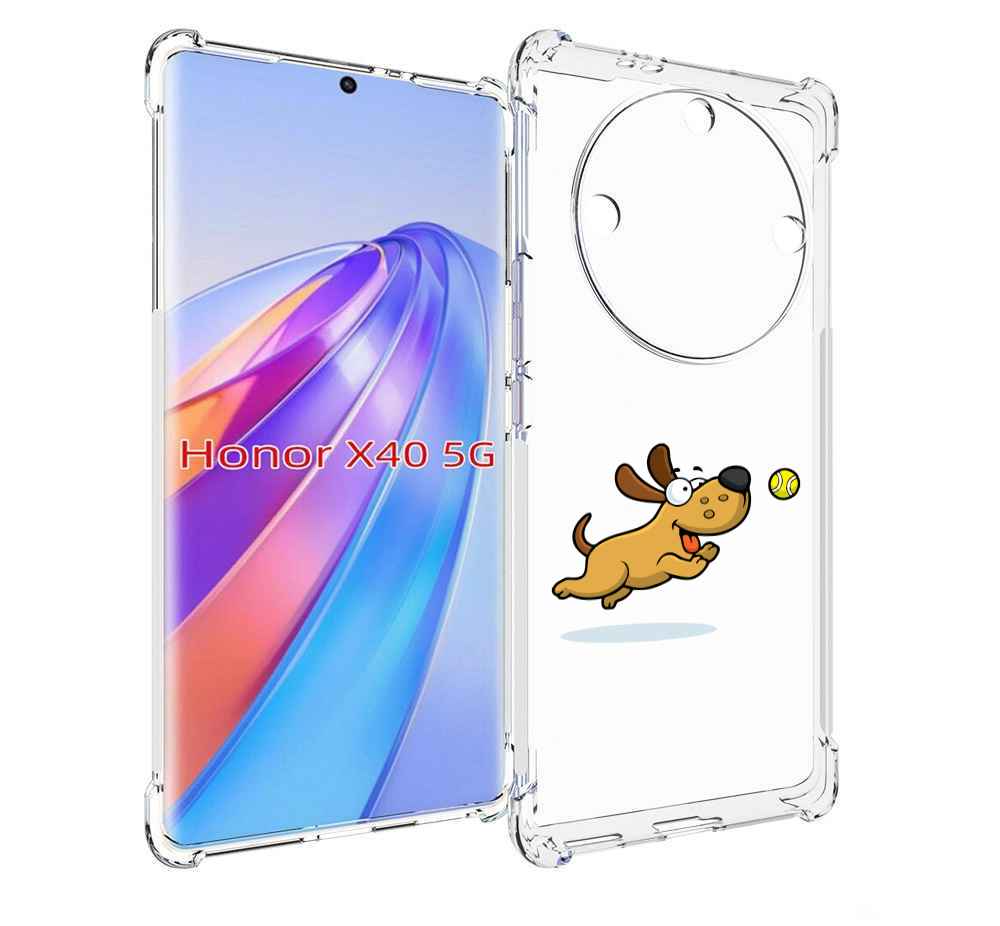 

Чехол MyPads пёсик для Honor X40, Прозрачный, Tocco