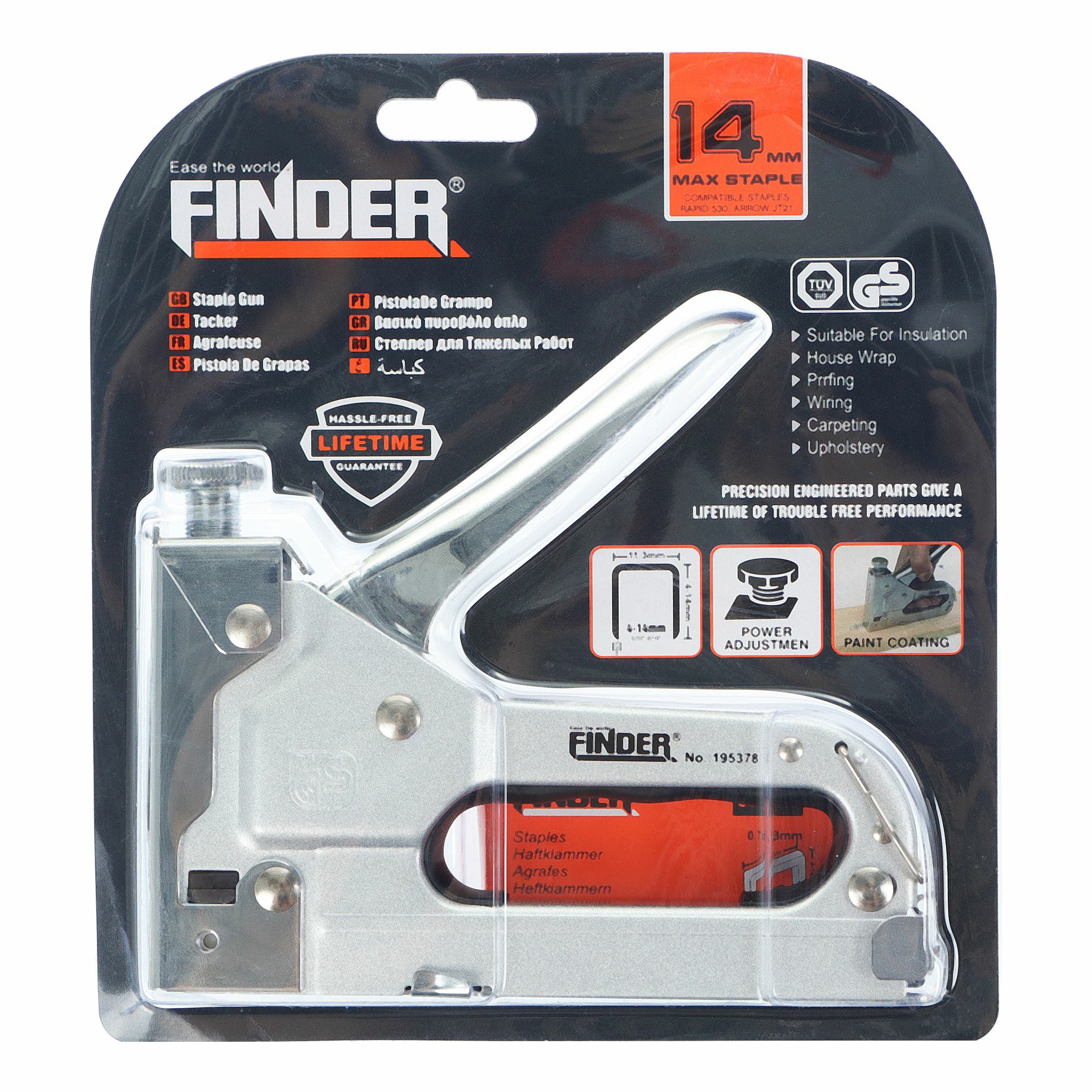 

Степлер Finder 4-14 мм