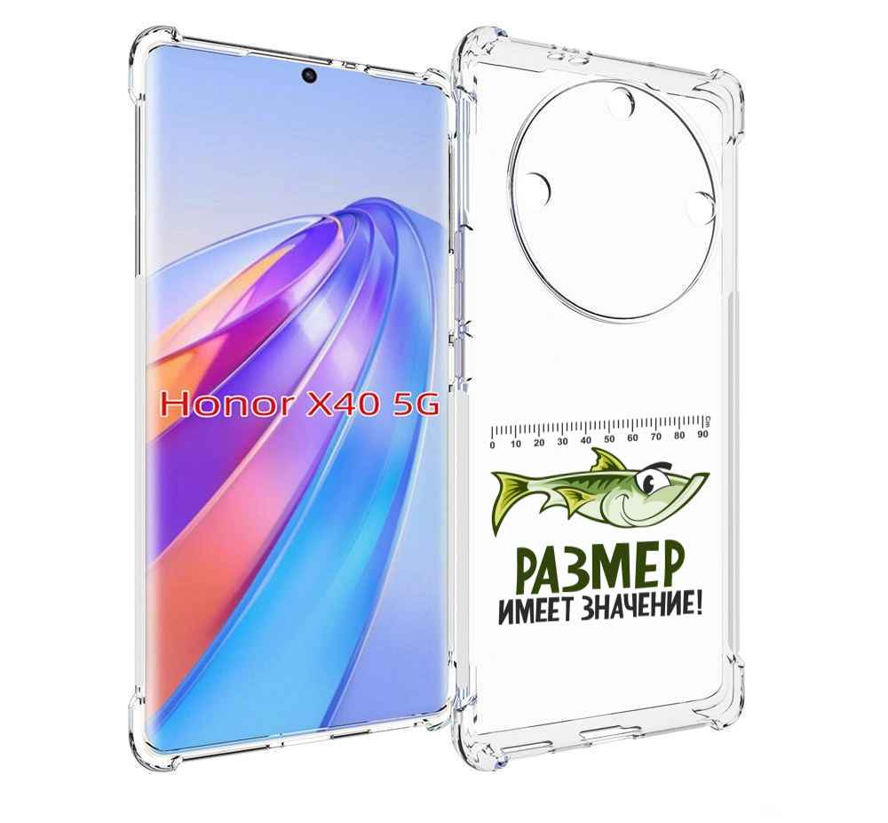 

Чехол MyPads размер не имеет значения для Honor X40, Прозрачный, Tocco