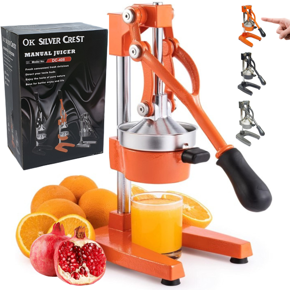 

Соковыжималка для цитрусовых и гранатов Romas Оранжевая, JM