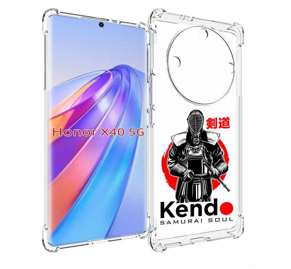 

Чехол MyPads рисованый самурай для Honor X40, Прозрачный, Tocco
