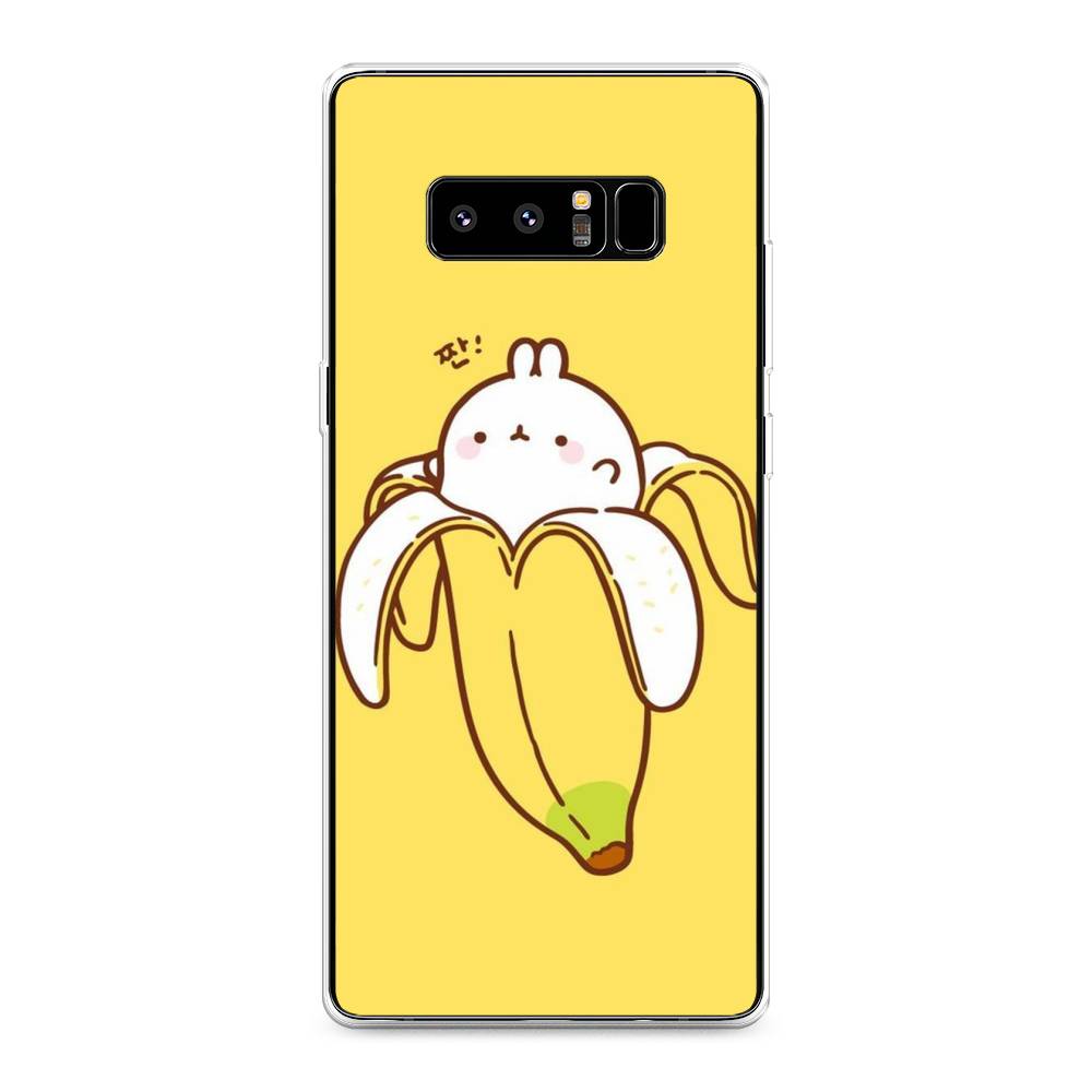 

Чехол Awog на Samsung Galaxy Note 8 "Зайчик-бананчик", Желтый;белый, 25250-2