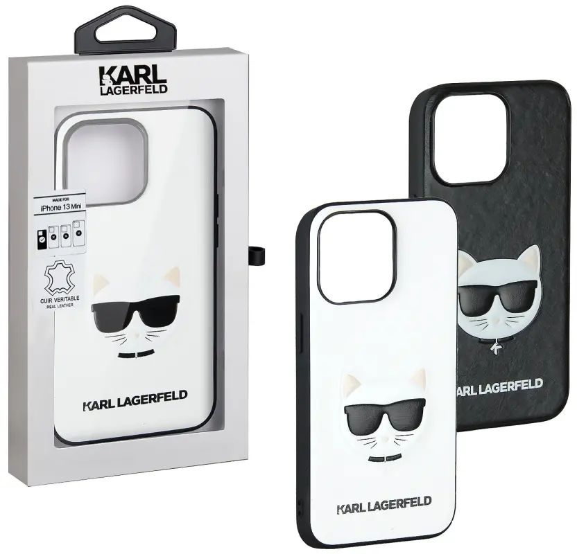 

Чехол Karl Lagerfeld с котом для iPhone 13 mini, черный, 13 mini