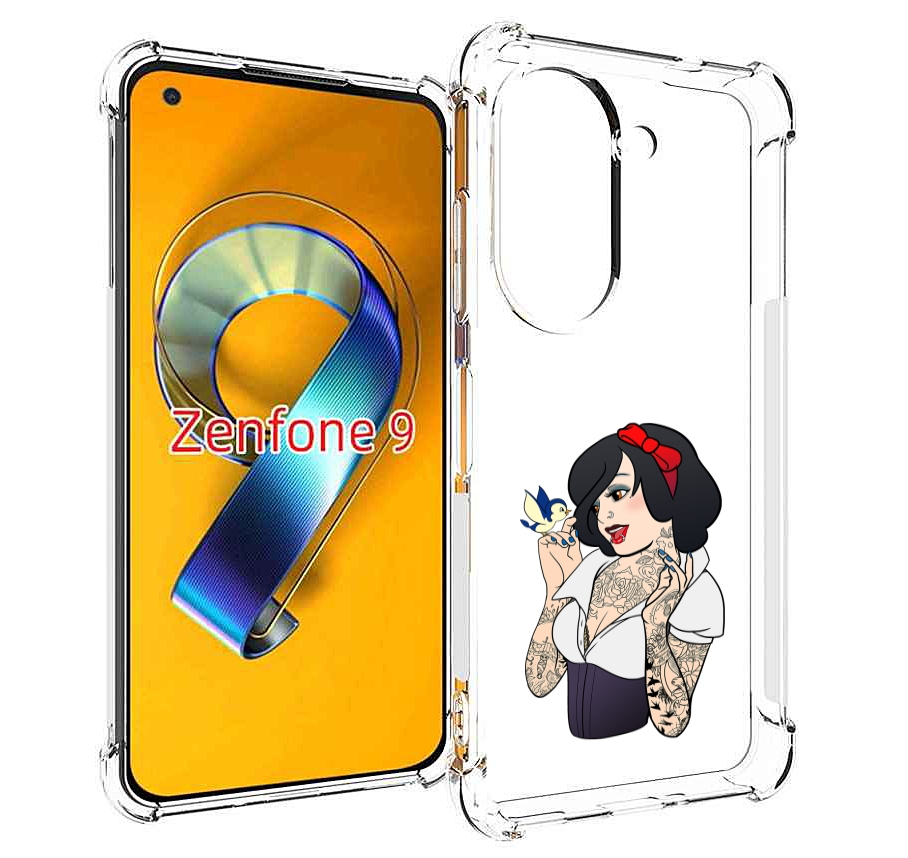 

Чехол MyPads принцесса-тату женский для Asus Zenfone 9 (AI2202), Прозрачный, Tocco