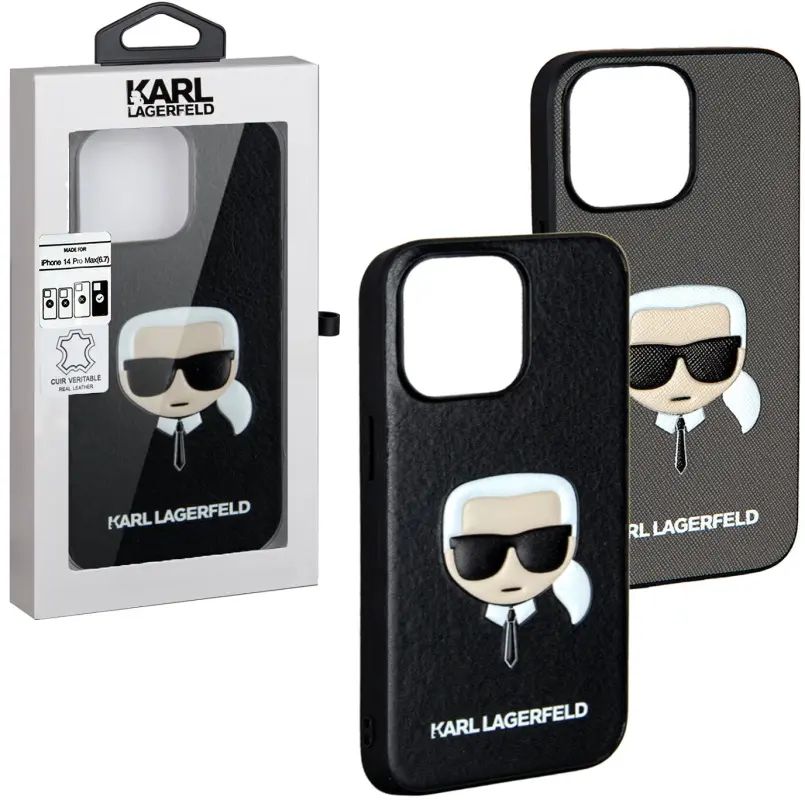 

Чехол Karl Lagerfeld с человеком для iPhone 13 mini, черный, 13 mini