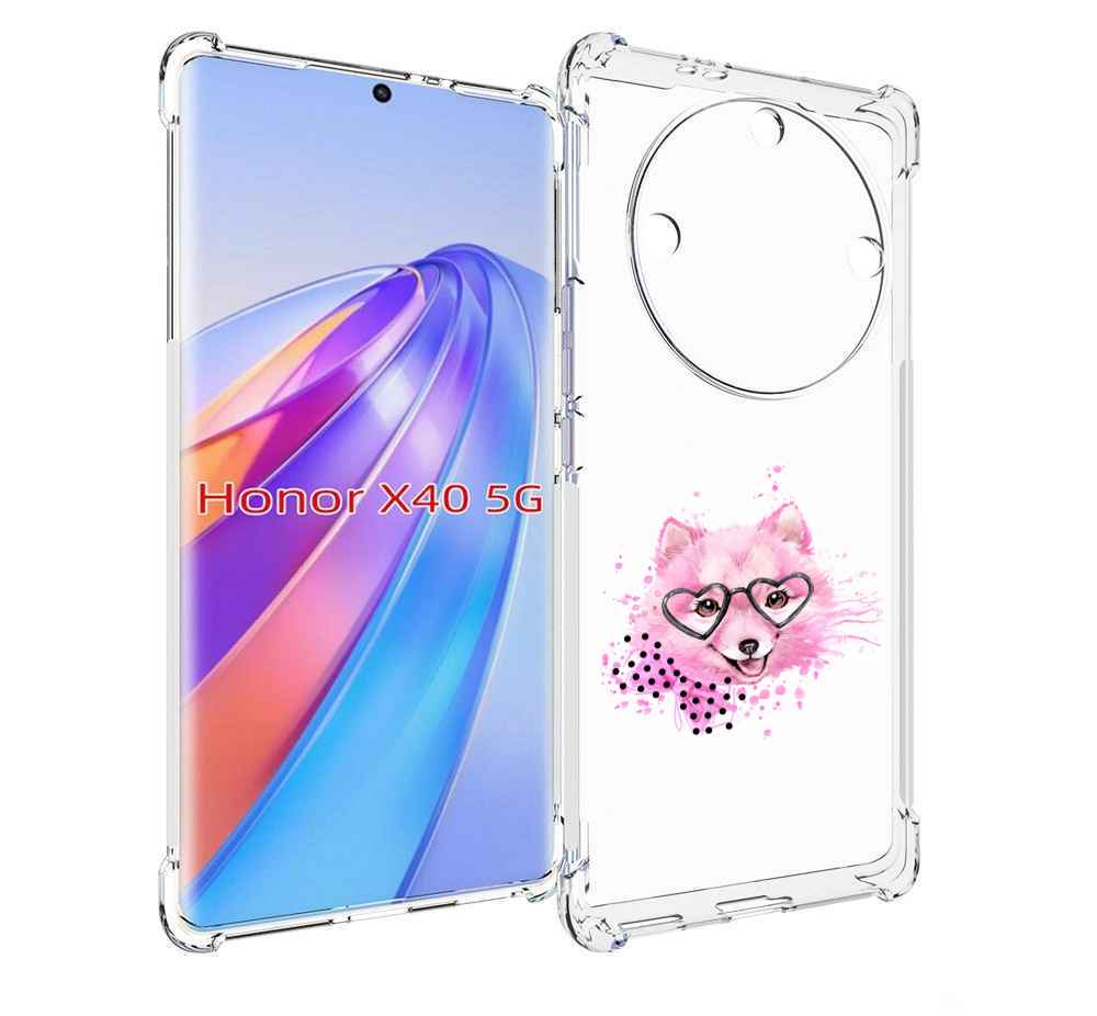 

Чехол MyPads розовый волченок для Honor X40, Прозрачный, Tocco