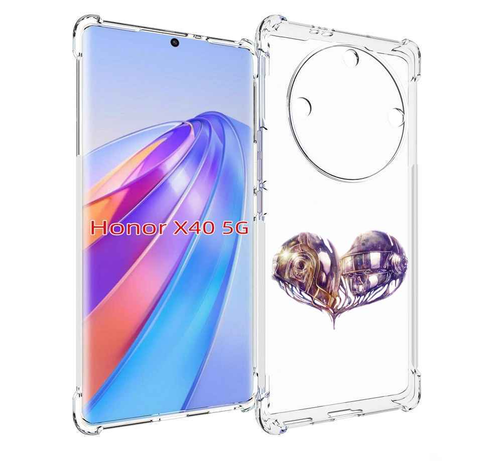 

Чехол MyPads сердце абстракция для Honor X40, Прозрачный, Tocco