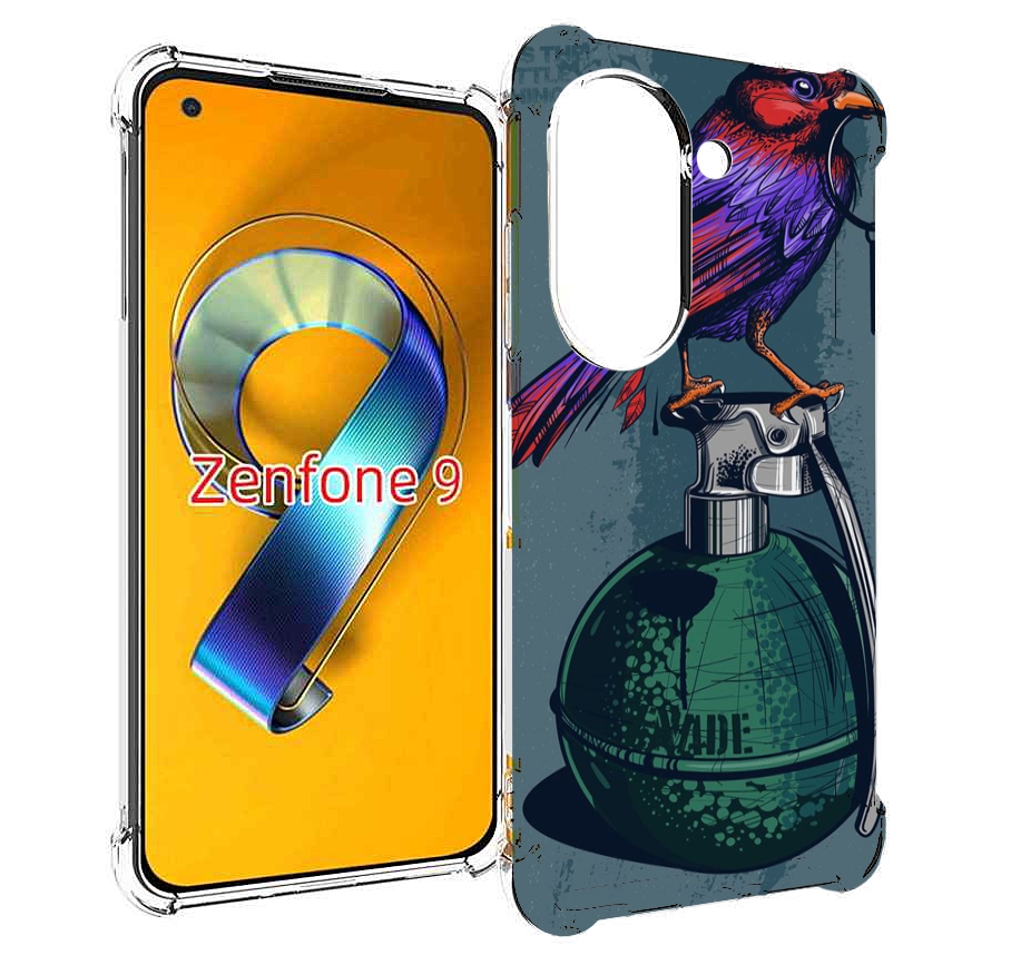 

Чехол MyPads птица с гранатой для Asus Zenfone 9 (AI2202), Прозрачный, Tocco
