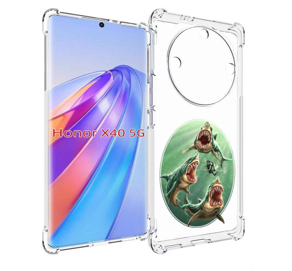 

Чехол MyPads синяя бездна для Honor X40, Прозрачный, Tocco