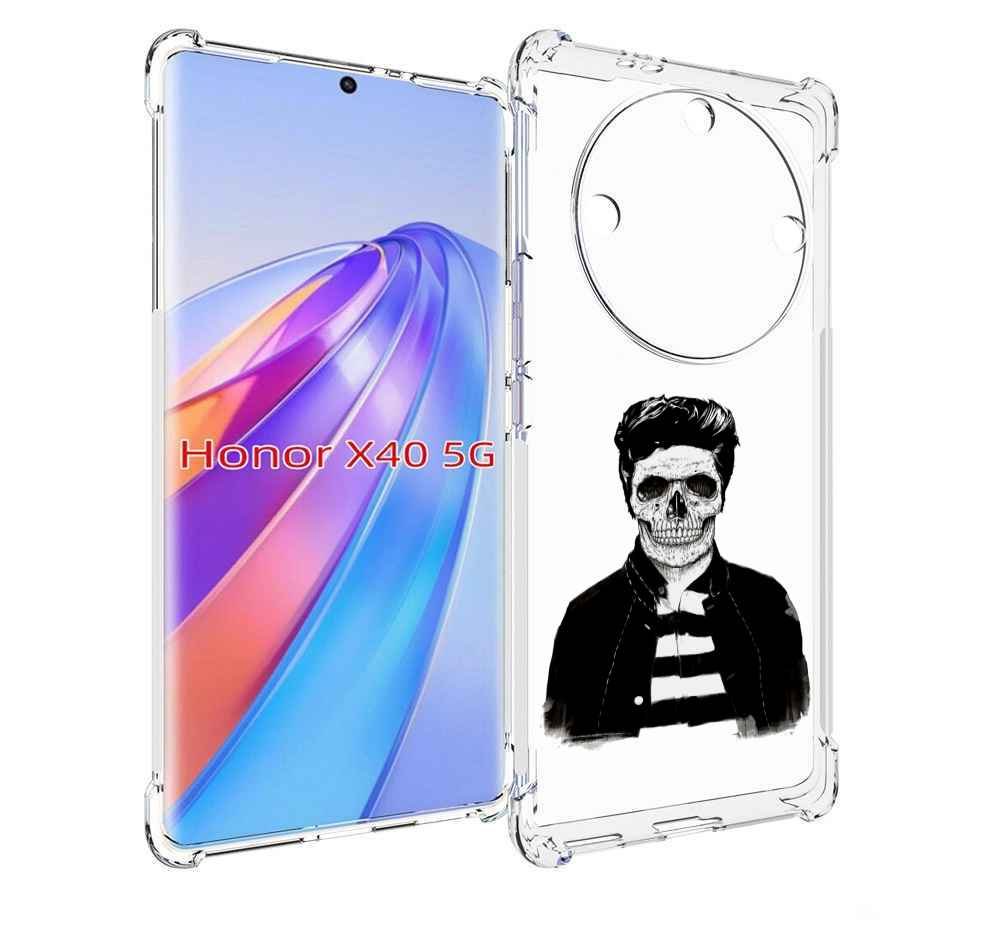 

Чехол MyPads скелет для Honor X40, Прозрачный, Tocco