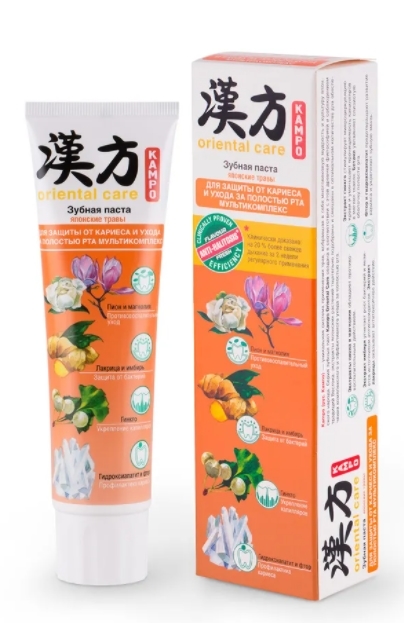 Купить Kampo oriental care Зубная паста A119-203 Японские травы для защиты от кариеса 100 г, Modum