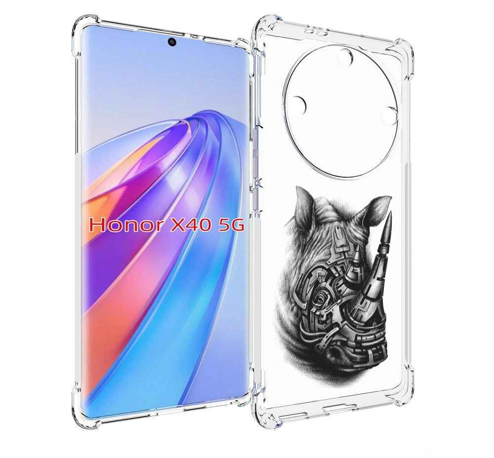 

Чехол MyPads стальной носорог для Honor X40, Прозрачный, Tocco