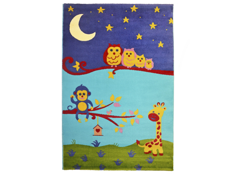 Купить Ковер детский Kamalak tekstil голубой/фиолетовый 160х230 арт. УКД-1014-07,