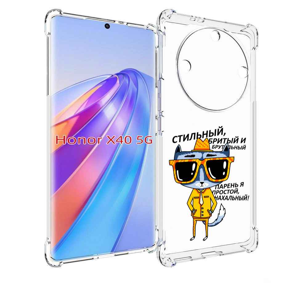 

Чехол MyPads стильный кот для Honor X40, Прозрачный, Tocco